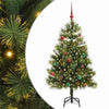 Vidaxx albero di Natale artificiale a cerniera con coni verdi 150 cm