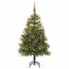 Vidaxx albero di Natale artificiale a cerniera con coni verdi 150 cm