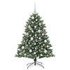 Árbol de Navidad artificial VidaXL con 150 LED verde, 120 cm PVC y plástico y acero