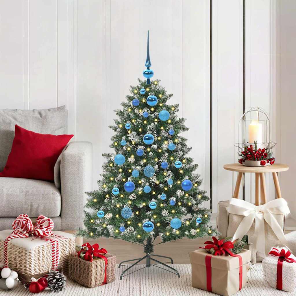 Árbol de Navidad artificial VidaXL con 150 LED verde, 120 cm PVC y plástico y acero
