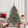 Albero di Natale artificiale VidaXL con 150 LED verdi, 150 cm in PVC e plastica e acciaio