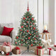 Albero di Natale artificiale VidaXL con 150 LED verdi, 150 cm in PVC e plastica e acciaio
