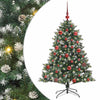 Albero di Natale artificiale VidaXL con 150 LED verdi, 150 cm in PVC e plastica e acciaio