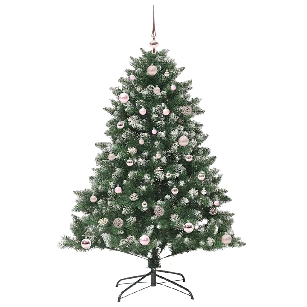 Albero di Natale artificiale VidaXL con 150 LED verdi, 150 cm in PVC e plastica e acciaio