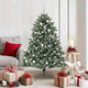 Albero di Natale artificiale VidaXL con 150 LED verdi, 150 cm in PVC e plastica e acciaio