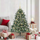 Albero di Natale artificiale VidaXL con 150 LED verdi, 150 cm in PVC e plastica e acciaio