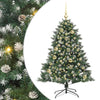 Albero di Natale artificiale VidaXL con 150 LED verdi, 150 cm in PVC e plastica e acciaio