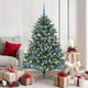 Vidaxl kunstkerstboom met 150 led groen 150 cm pvc en plastic en staal