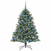 Albero di Natale artificiale VidaXL con 150 LED verdi, 150 cm in PVC e plastica e acciaio