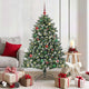 Albero di Natale artificiale VidaXL con 150 LED verdi, 150 cm in PVC e plastica e acciaio