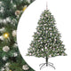 Albero di Natale artificiale Vidaxx con 300 LED verdi 180 cm in PVC e plastica e acciaio