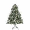 Albero di Natale artificiale Vidaxx con 300 LED verdi 180 cm in PVC e plastica e acciaio
