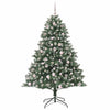 Albero di Natale artificiale Vidaxx con 300 LED verdi 180 cm in PVC e plastica e acciaio