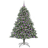 Vidaxl kunstkerstboom met 300 led groen 180 cm pvc en plastic en staal