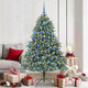 Albero di Natale artificiale Vidaxx con 300 LED verdi 180 cm in PVC e plastica e acciaio