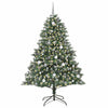 Albero di Natale artificiale VidaXL con 300 LED verdi, 210 cm in PVC e plastica e acciaio