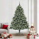 Albero di Natale artificiale VidaXL con 300 LED verdi, 210 cm in PVC e plastica e acciaio