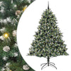 Albero di Natale artificiale VidaXL con 300 LED verdi, 210 cm in PVC e plastica e acciaio
