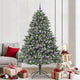 Albero di Natale artificiale VidaXL con 300 LED verdi, 210 cm in PVC e plastica e acciaio