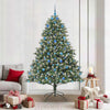Vidaxl kunstkerstboom met 300 led groen 210 cm pvc en plastic en staal