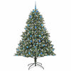 Vidaxl kunstkerstboom met 300 led groen 210 cm pvc en plastic en staal