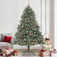 Albero di Natale artificiale Vidaxx con 300 LED verdi, 240 cm in PVC e plastica e acciaio