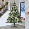 Albero di Natale artificiale Vidaxx con 300 LED verdi, 240 cm in PVC e plastica e acciaio