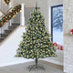 Albero di Natale artificiale Vidaxx con 300 LED verdi, 240 cm in PVC e plastica e acciaio