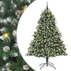 Albero di Natale artificiale Vidaxx con 300 LED verdi, 240 cm in PVC e plastica e acciaio