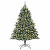 Albero di Natale artificiale Vidaxx con 300 LED verdi, 240 cm in PVC e plastica e acciaio