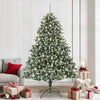 Albero di Natale artificiale Vidaxx con 300 LED verdi, 240 cm in PVC e plastica e acciaio