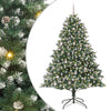 Albero di Natale artificiale Vidaxx con 300 LED verdi, 240 cm in PVC e plastica e acciaio