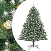 Albero di Natale artificiale Vidaxx con 300 LED verdi, 240 cm in PVC e plastica e acciaio