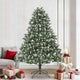 Albero di Natale artificiale Vidaxx con 300 LED verdi, 240 cm in PVC e plastica e acciaio