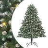 Vidaxl kunstkerstboom met 300 led groen 240 cm pvc en plastic en staal