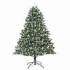 Albero di Natale artificiale Vidaxx con 300 LED verdi, 240 cm in PVC e plastica e acciaio