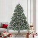 Albero di Natale artificiale Vidaxx con 300 LED verdi, 240 cm in PVC e plastica e acciaio