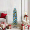 Vidaxx árbol de Navidad artificial delgado con 150 LED verde y blanco 120 cm