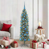 VidaXL árbol de Navidad artificial delgado con 150 LED verde y blanco 150 cm