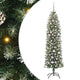 Vidaxx árbol de Navidad artificial delgado con 300 LED verde y blanco 180 cm