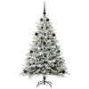 VidaXL albero di Natale artificiale preilluminato con set di palline verdi 150 cm