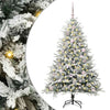 VidaXL albero di Natale artificiale preilluminato con set di palline verdi 150 cm