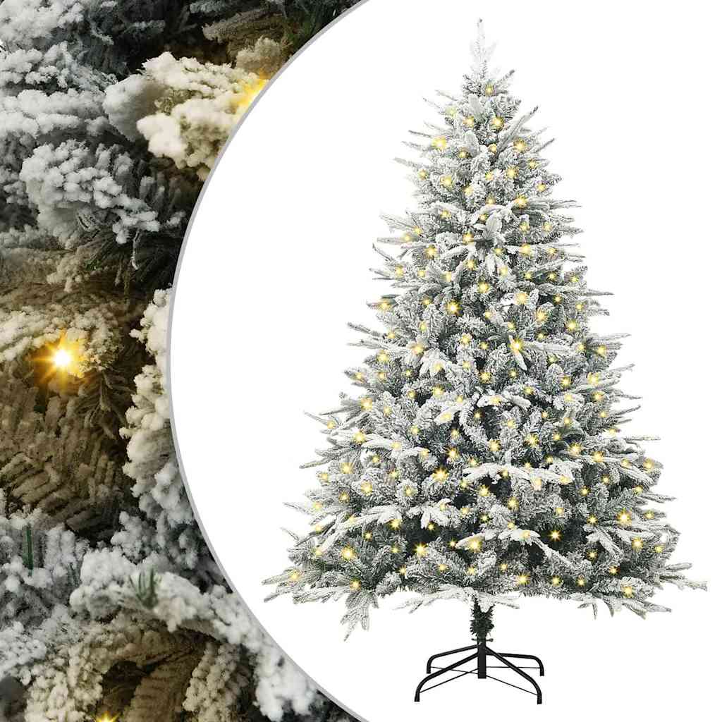 Albero di Natale artificiale Vidaxx con illuminazione verde 180 cm in PVC e PE
