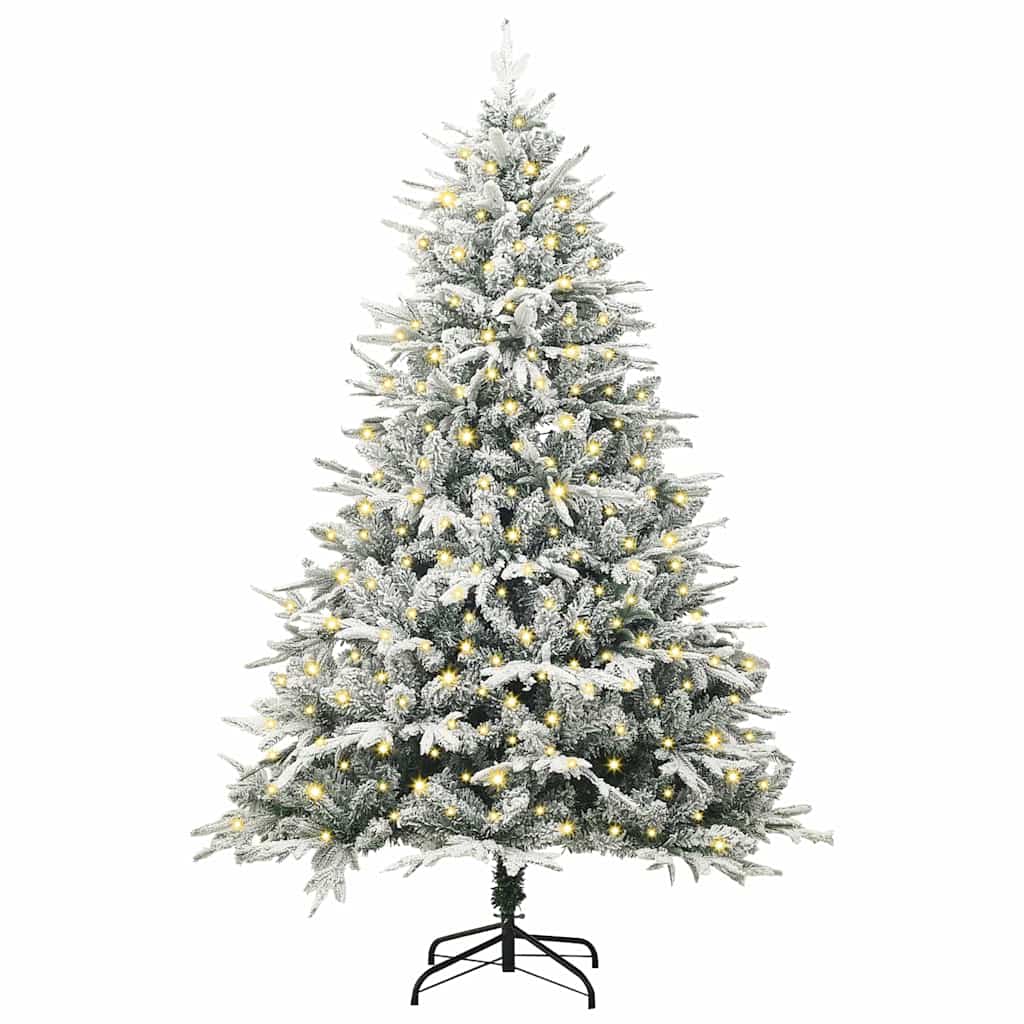 Albero di Natale artificiale Vidaxx con illuminazione verde 180 cm in PVC e PE