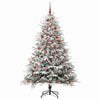 VidaXL albero di Natale artificiale preilluminato con palline verdi 180 cm