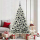 VidaXL árbol de Navidad artificial preiluminado con juego de bolas verde 180 cm