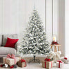 VidaXL árbol de Navidad artificial preiluminado con juego de bolas verde 180 cm