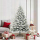 VidaXL árbol de Navidad artificial preiluminado con juego de bolas verde 180 cm