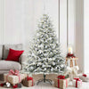 VidaXL árbol de Navidad artificial preiluminado con juego de bolas verde 180 cm