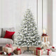 VidaXL árbol de Navidad artificial preiluminado con juego de bolas verde 180 cm